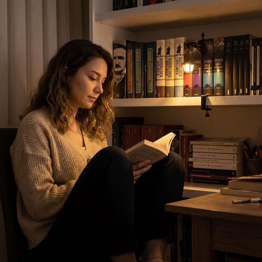 The Nook Lantern™ – Glowing Ghost Lamp for Bookshelves